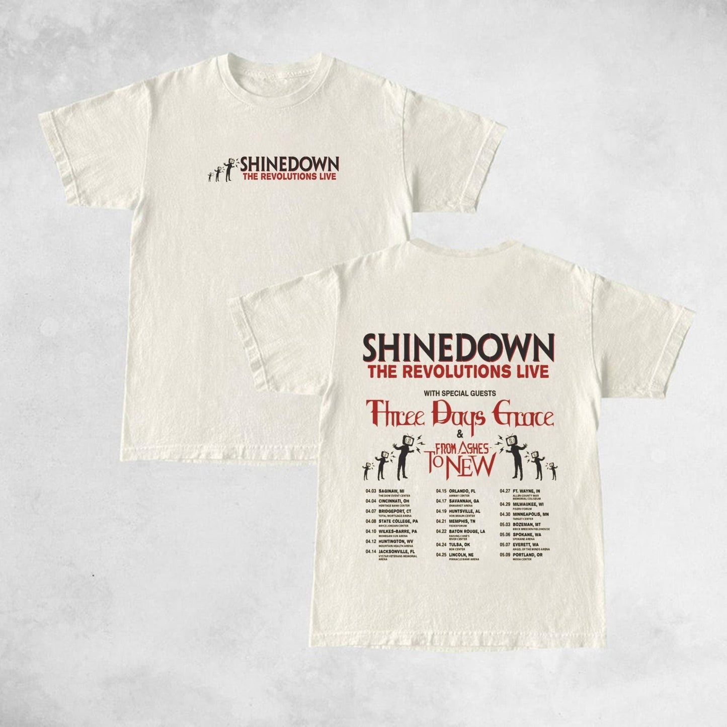 Shine Down The Revolutions Live 2023 Shirt, Shine Down Concert Shirt