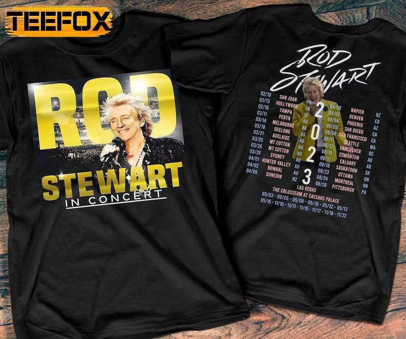 Rod Stewart In Concert The Hits Tour 2023 T-Shirt