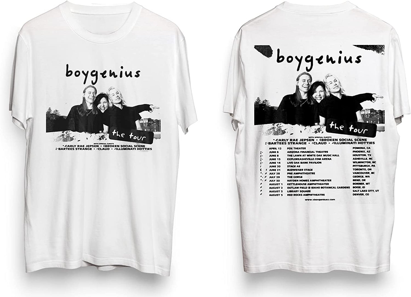 Boygenius New Tour 2023 Double Side Shirt, Boygenius Tour 2023 Shirt