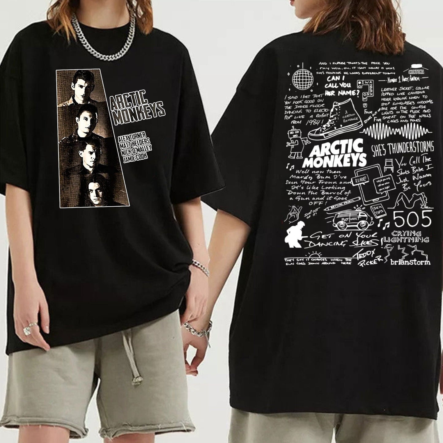 Arctic Monkeys Album Tracklist Png, Arctic Monkeys band Shirt