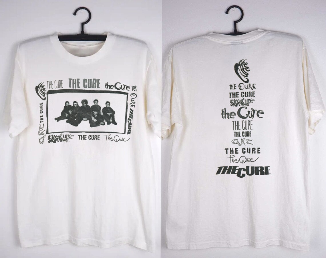 1980s The Cure Rock Band Music T-Shirt