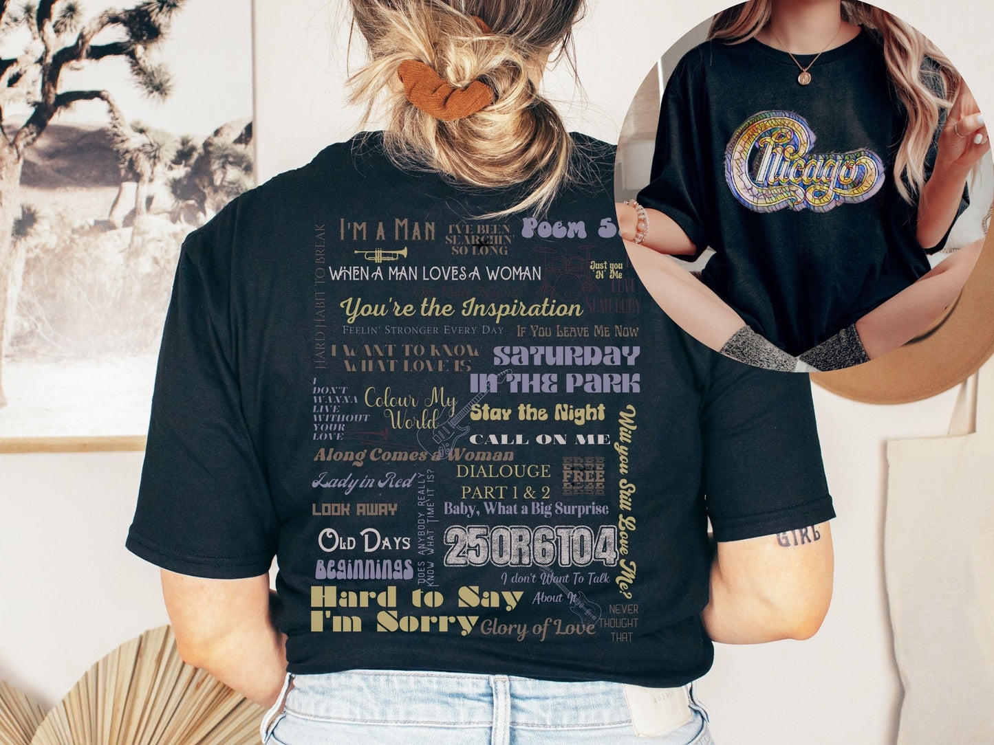 Chicago Album Cover Concert Tracklist Shirt
