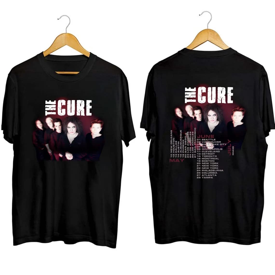The Cu re 2023 North American Tour Shirt