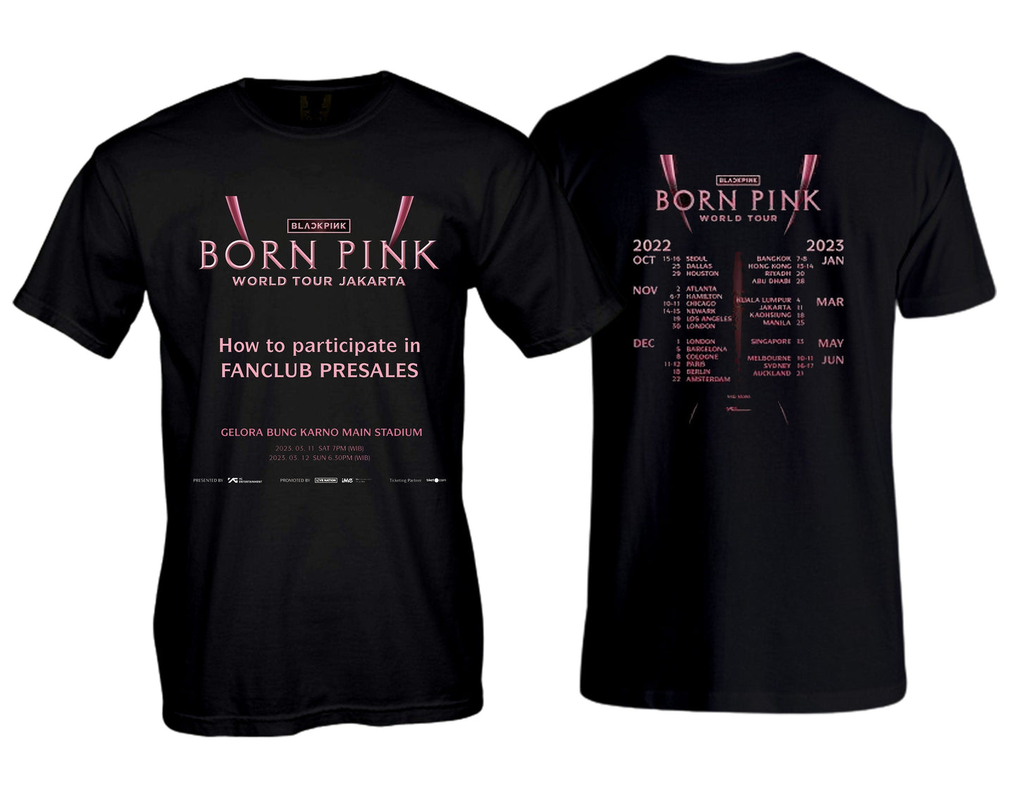 BLACKPINK In Your Area World Tour 2019 T-Shirt, BlackPink Tour 2019 Shirt