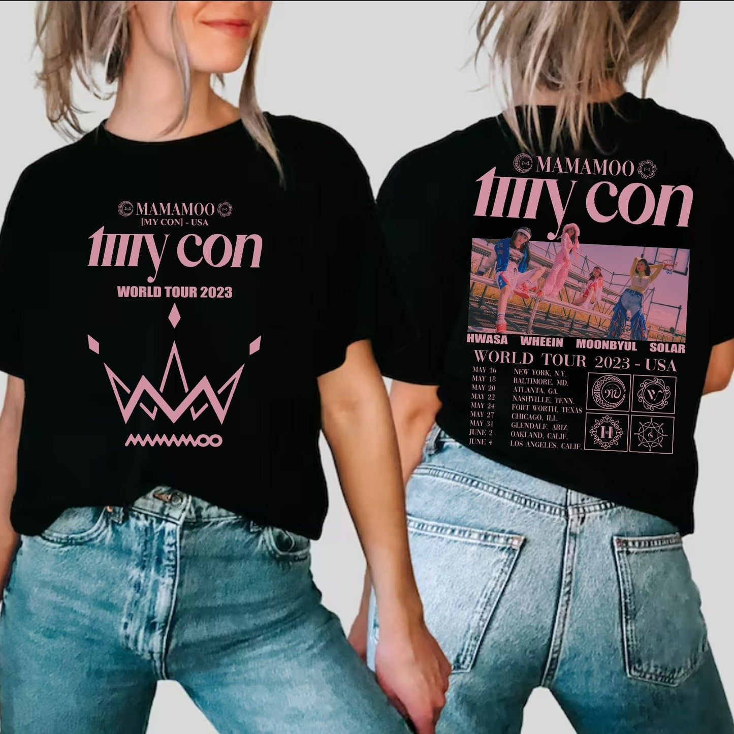 Mamamoo Tour 2023 T-shirt, Mamamoo My Con Tour