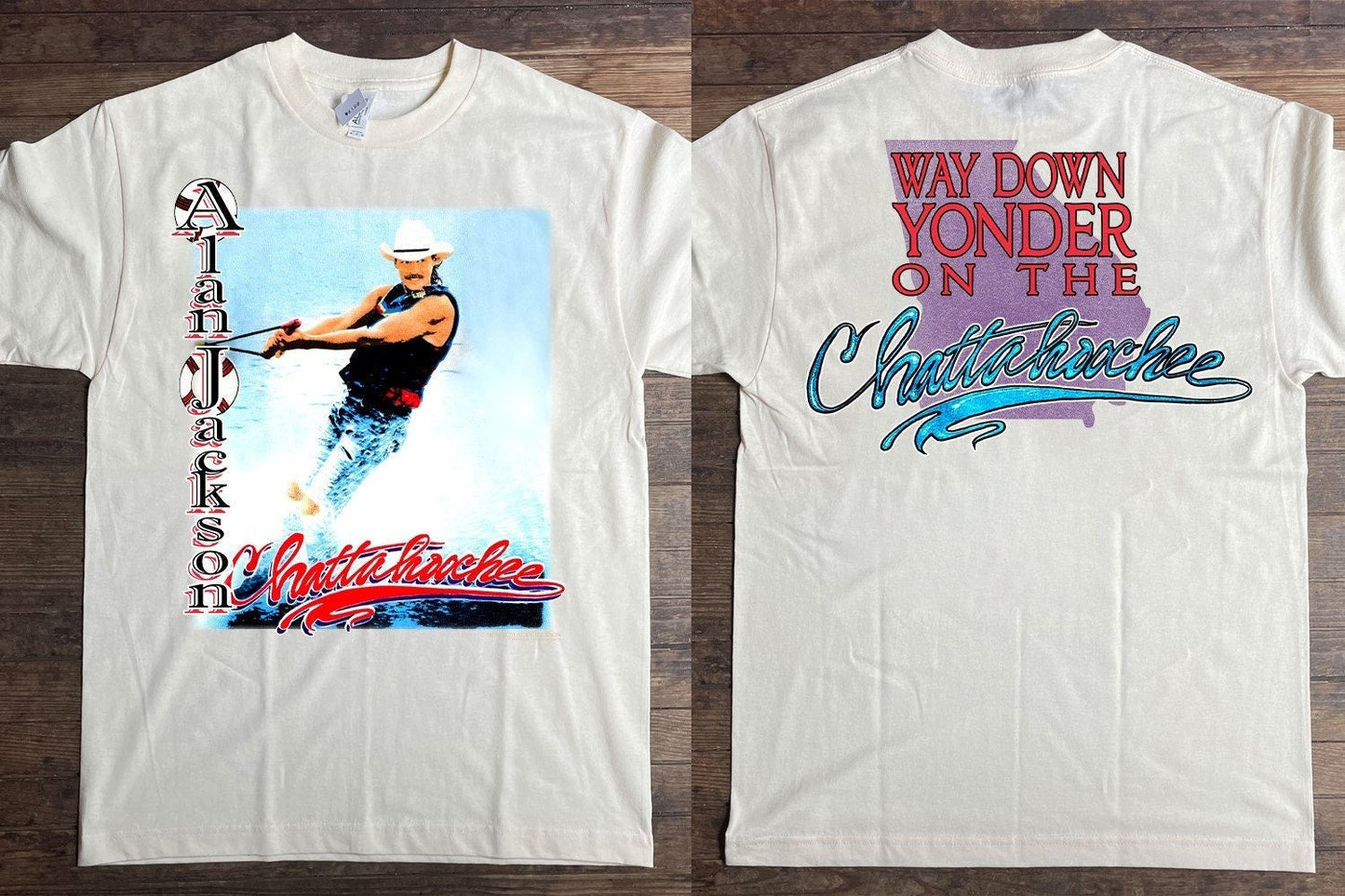 1992 Alan Jackson Way Down Yonder On The Chattahoochee T-Shirt,