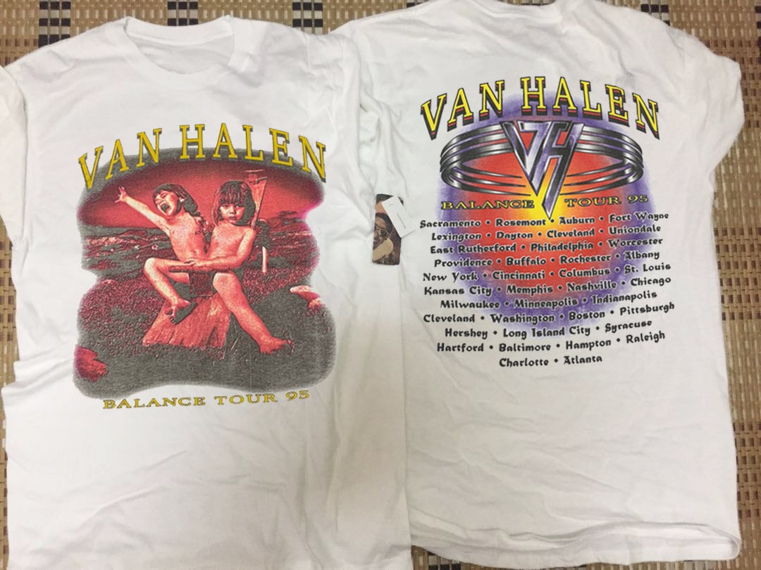 1995 van Balance Tour T-Shirt, 90s van Rock Band Album Shirt