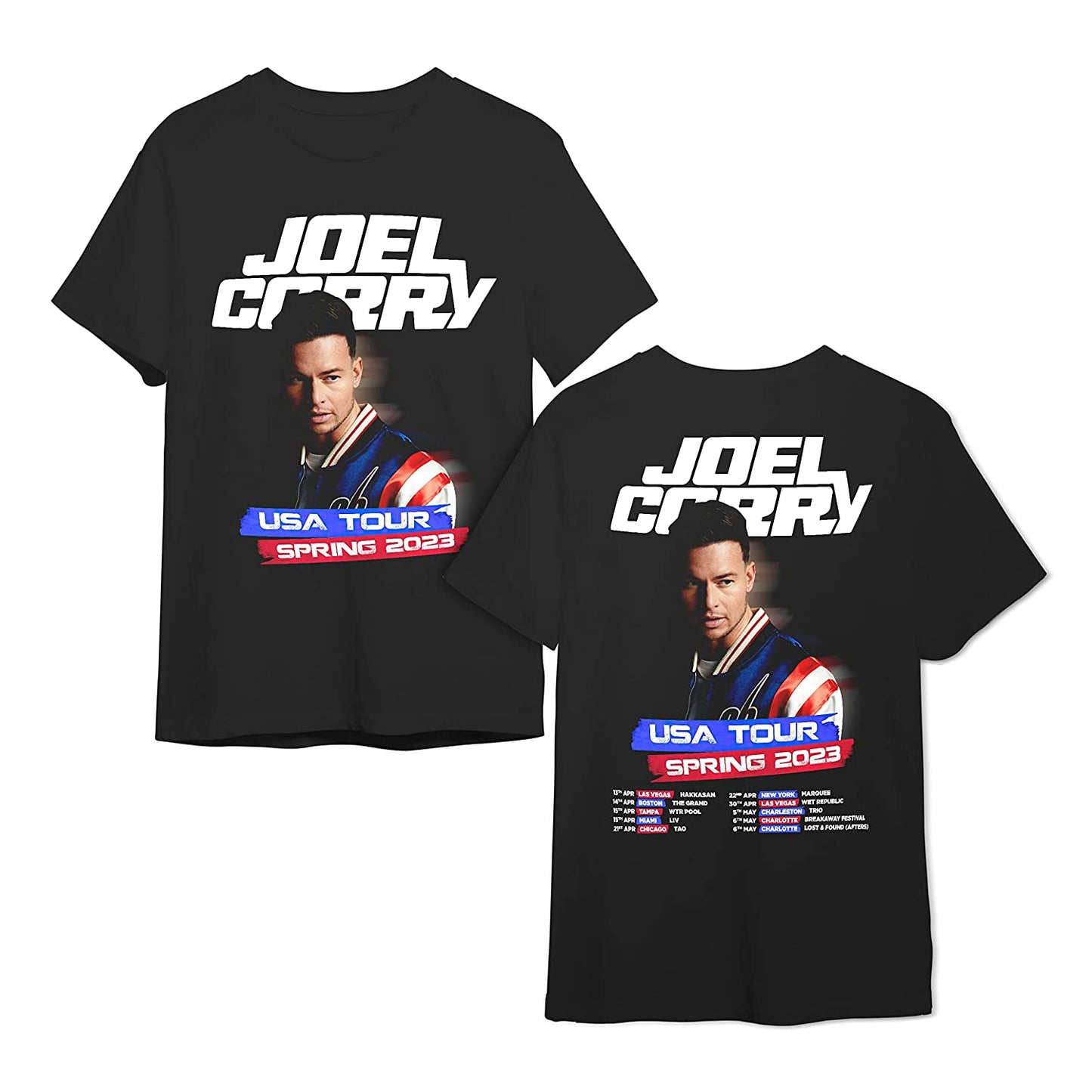 DJ Joel Corry Shirt Spring USA Tour 2023 Shirts