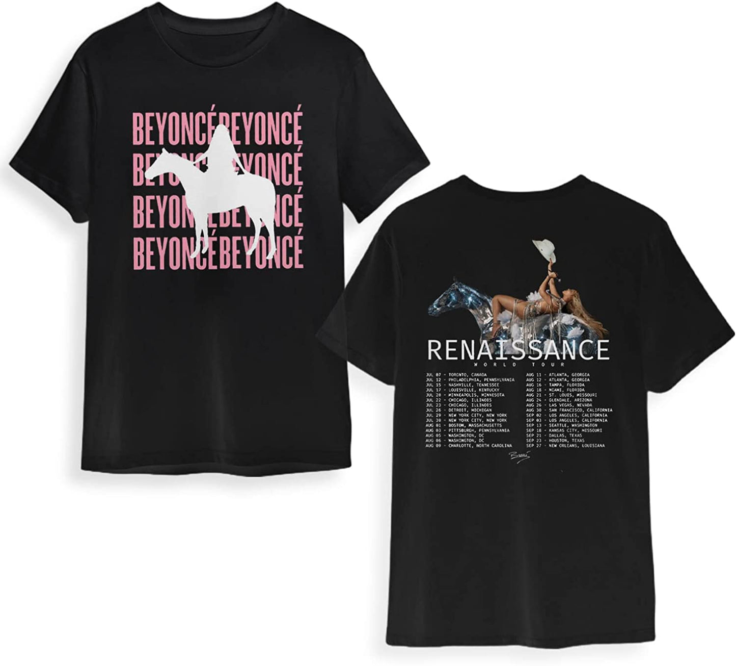 Beyonce Renaissance Tour 2 Sided Shirt, Beyonce Vintage Country Musician R-Shirt