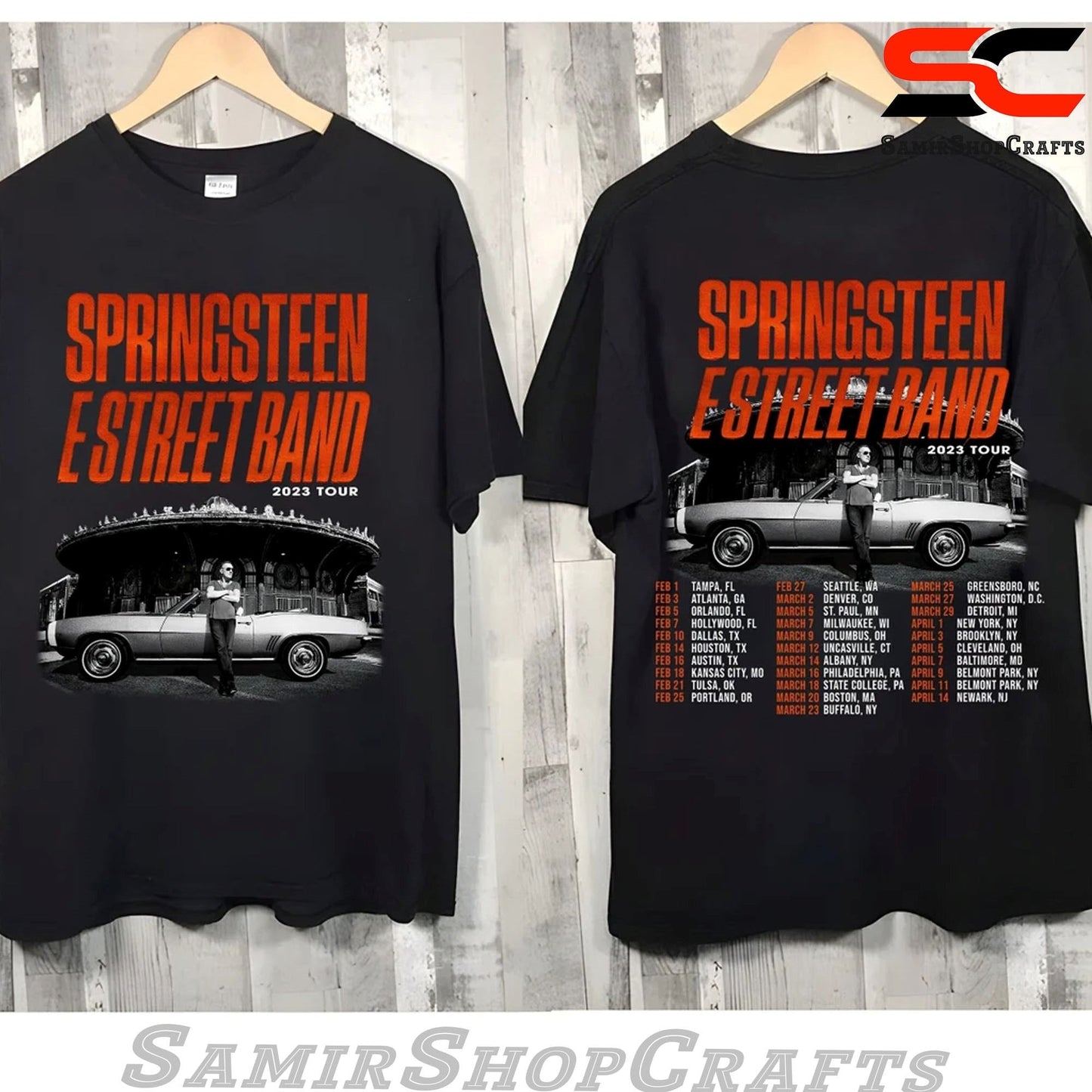 Bruce Springsteen And The E Street Band Tour 2023 T-Shirt, Music Tour Shirt