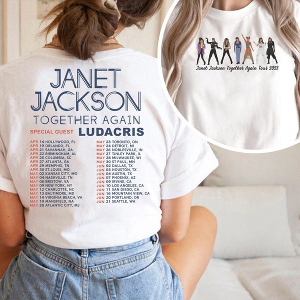 Janet Jackson , Together Again Tour 2023 Shirt, Janet Jackson Tour Shirt