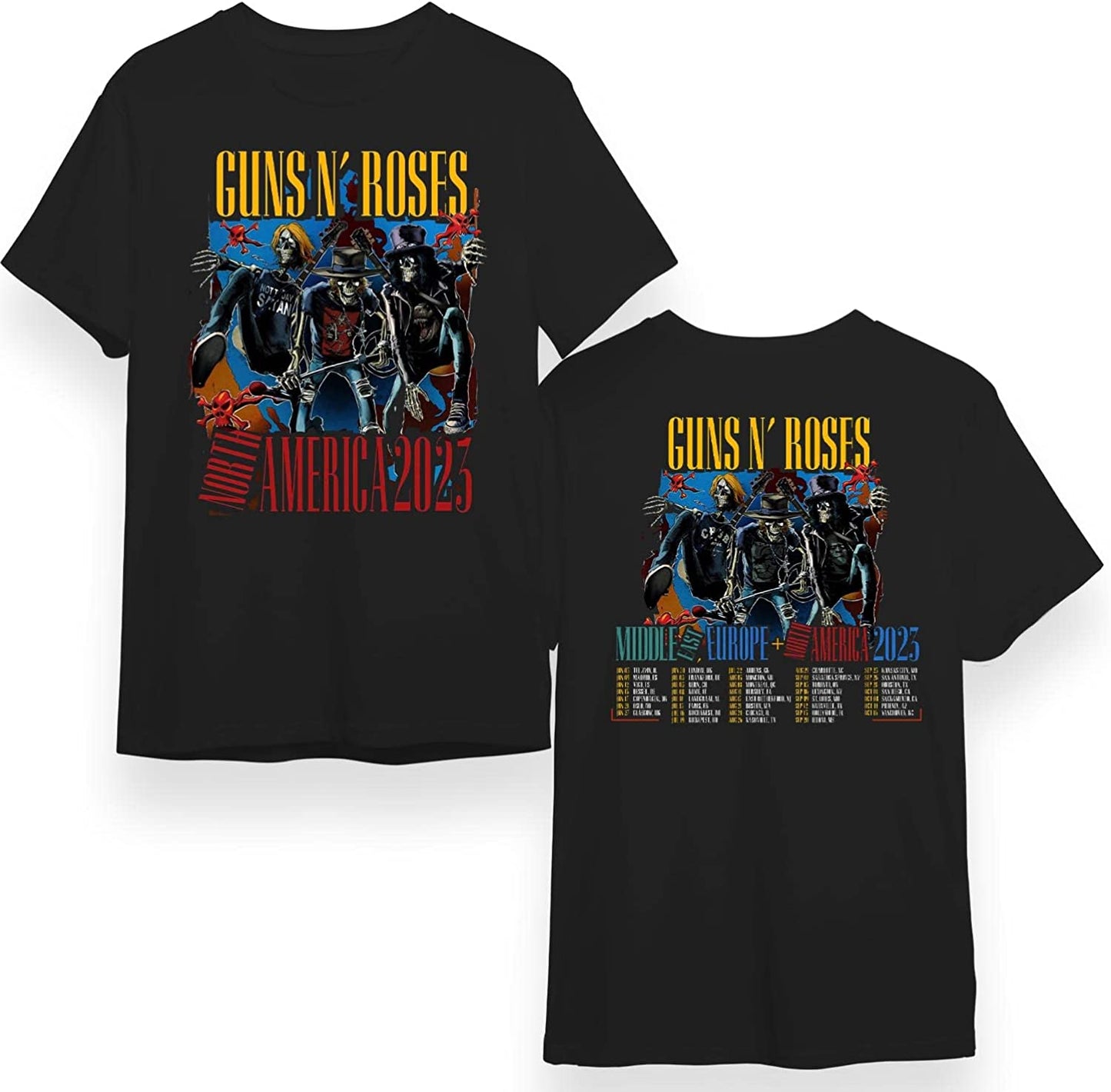 Music Tour 2023 Double Sided Vintage Tee