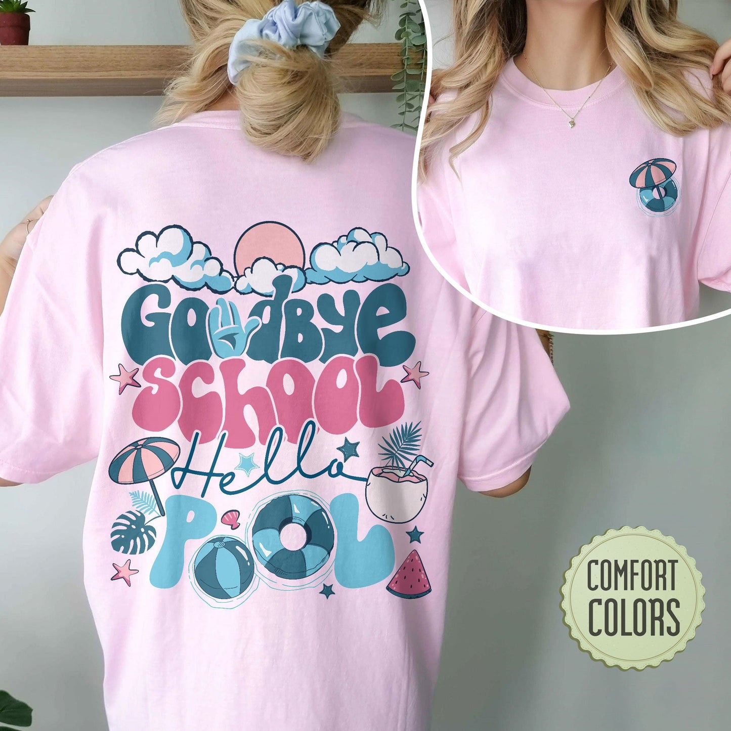 Goodbye School Hello Pool Shirt, School's Out For Summer Shirt