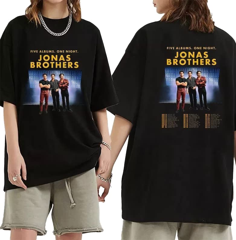 Jonas Brothers Five Albums One Night The Tour 2023 Shirt, Jonas Brothers Band Shirt