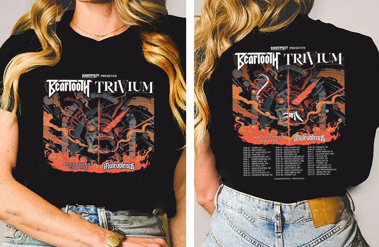 Beartooth and Trivium Summer Tour 2023 T-Shirt