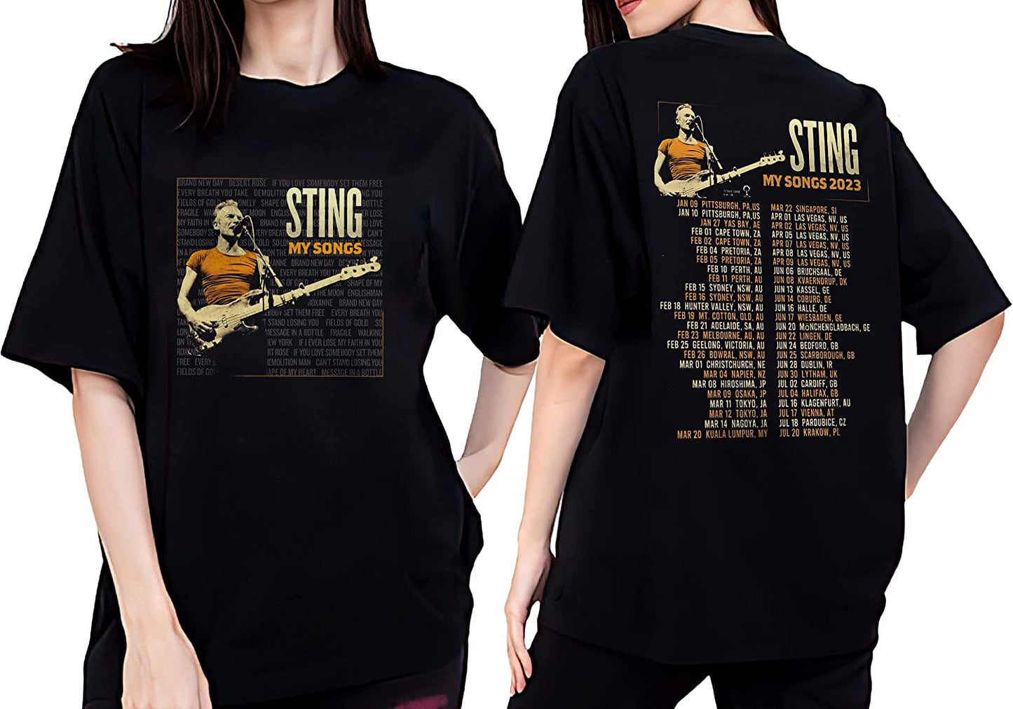 ST%ING%=My%Songs 2023 World Tour T-Shirt, St%ing Concert Tour 2023 T-Shirt, St%i%ng T-Shirt, 2023 Music Tour Shirt, Hoodie, Sweater Multi