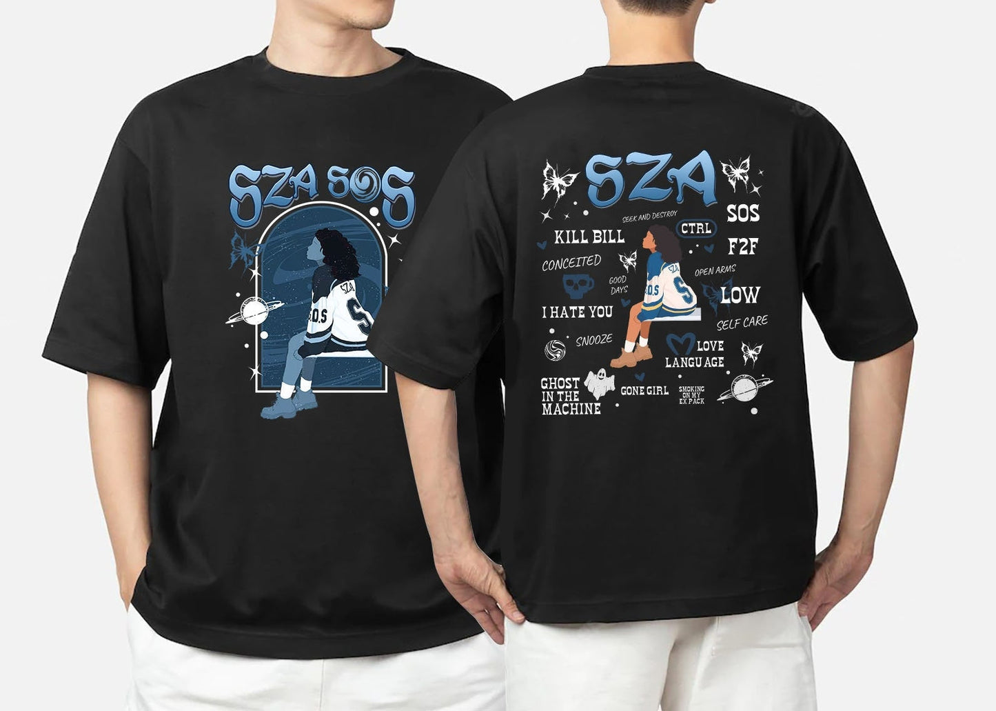 Vintage SZA SOS Shirt, Vintage Sza Good Days Shirt, Sza Merch, SOS Tour 2023 Kill Bill