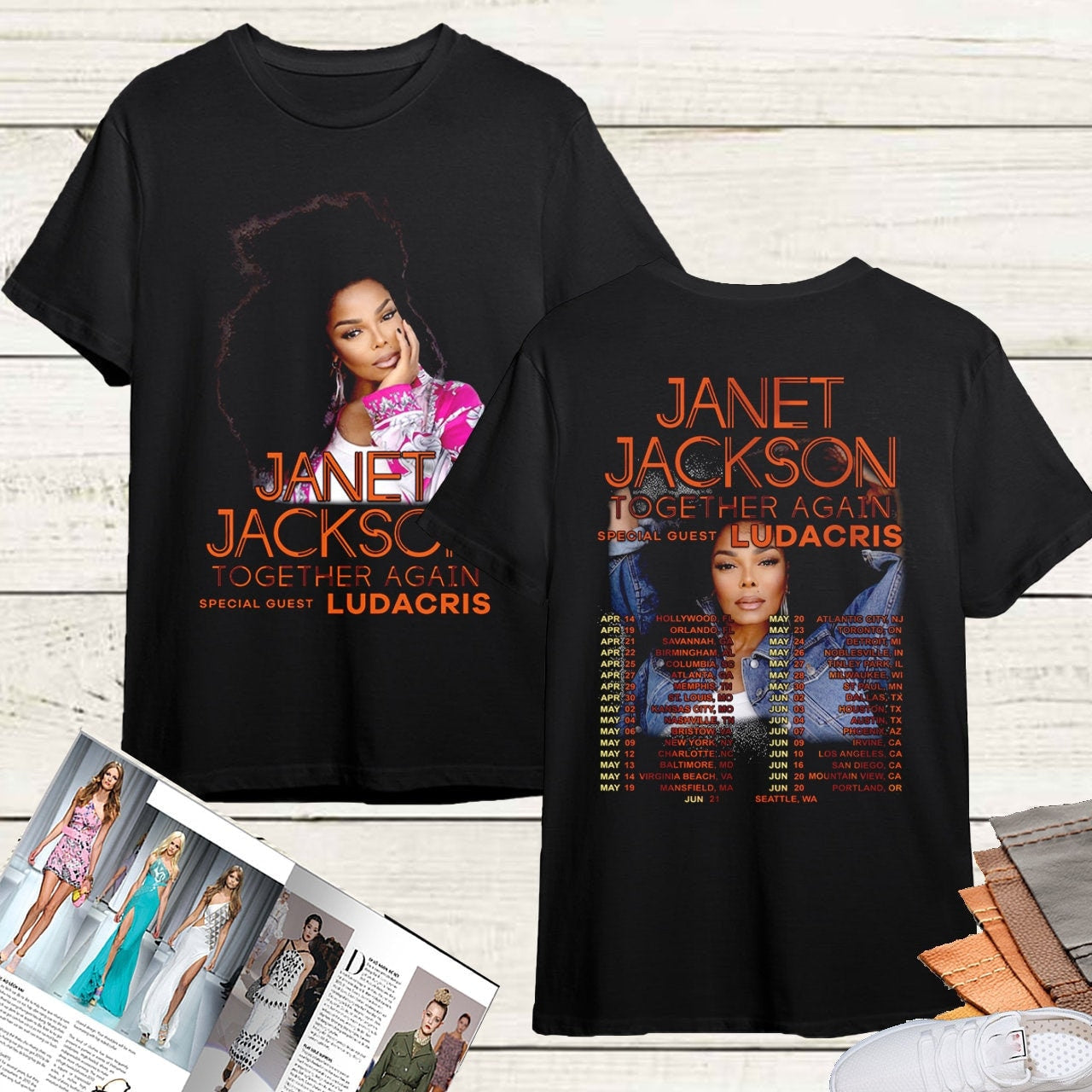 Janet Jackson Together Again Tour 2023 T-Shirt, Janet Jackson Shirt Fan Gifts