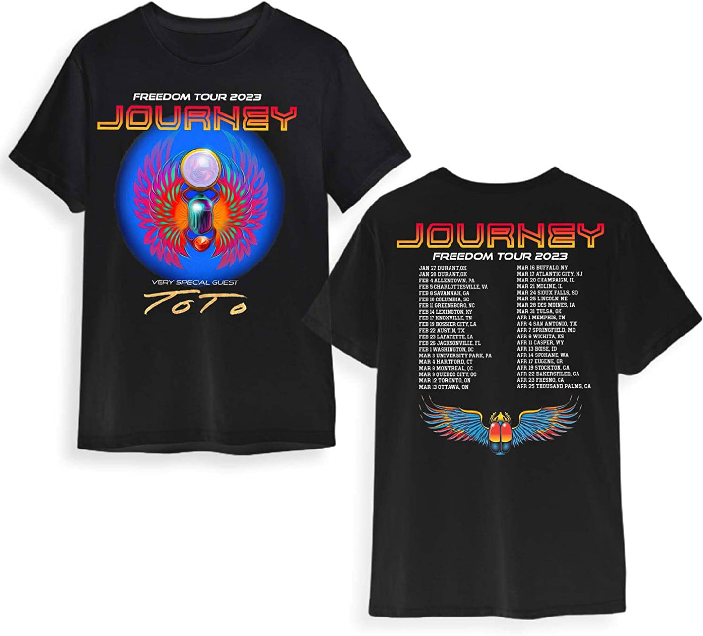 Journey Freedom Tour 2023 Shirt, 2023 Journey Tour, Journey Concert, Journey 50th Anniversary Shirt