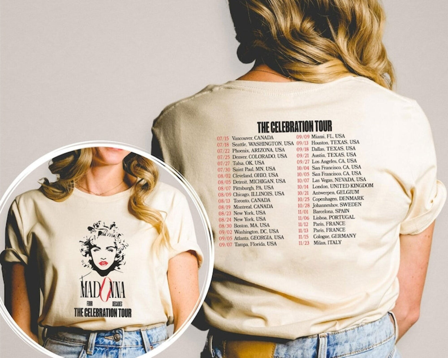 The Celebration Tour 2023 Shirt, The Celebration Tour Tees