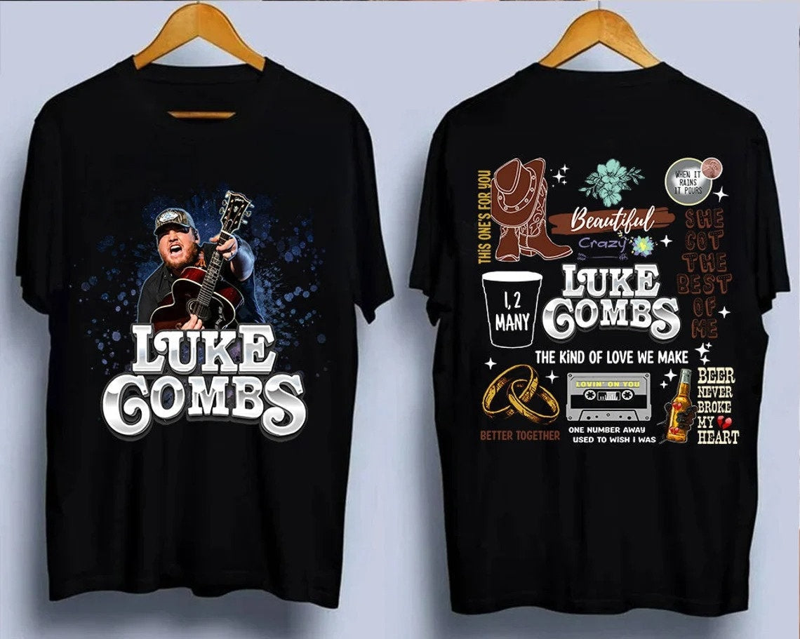 Lukee Comb 2023 World Tour T-Shirt 2 Side, Lukee Comb Bullhead shirt