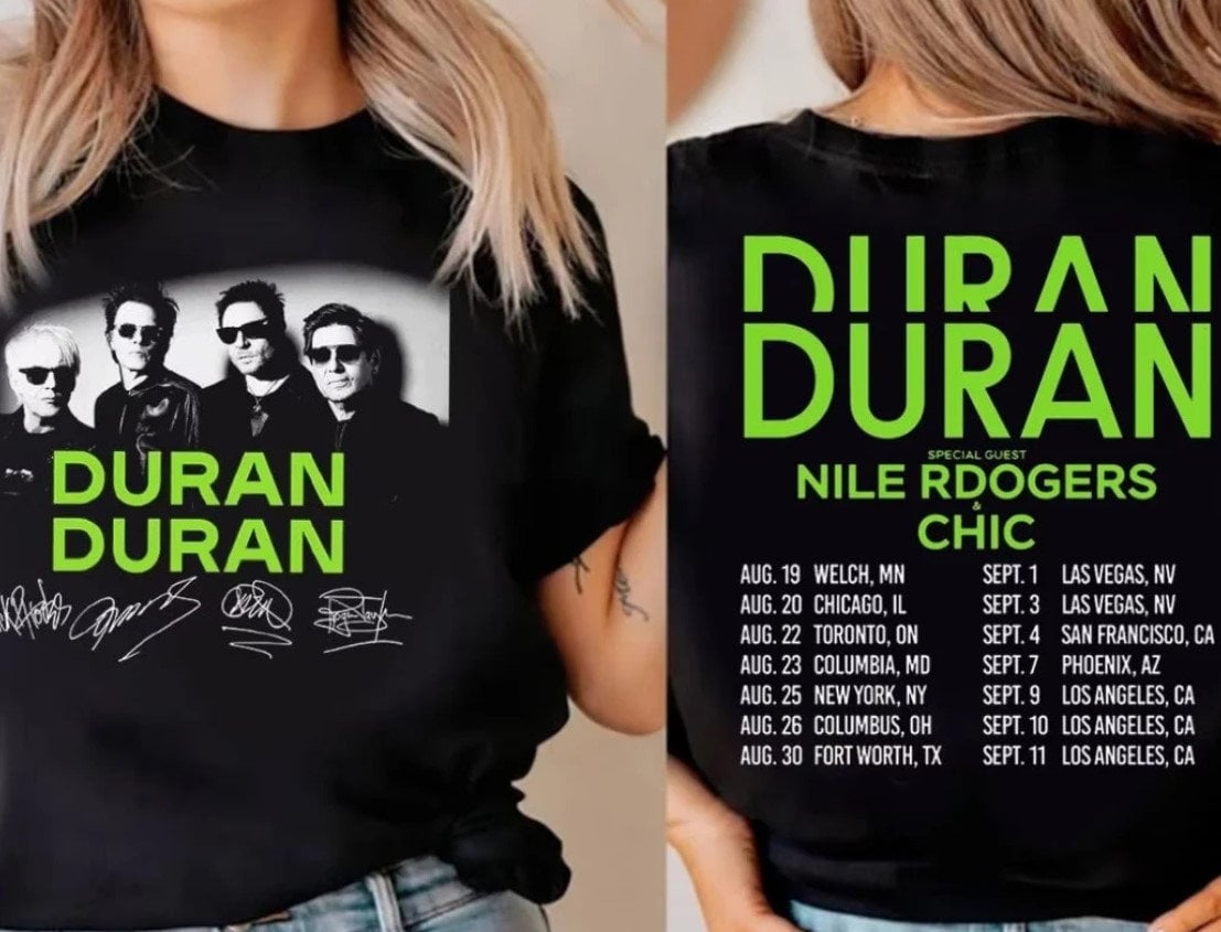 Graphic Duran Duran Future Past Tour T-Shirt, Duran Duran 2023 Tour T-Shirt