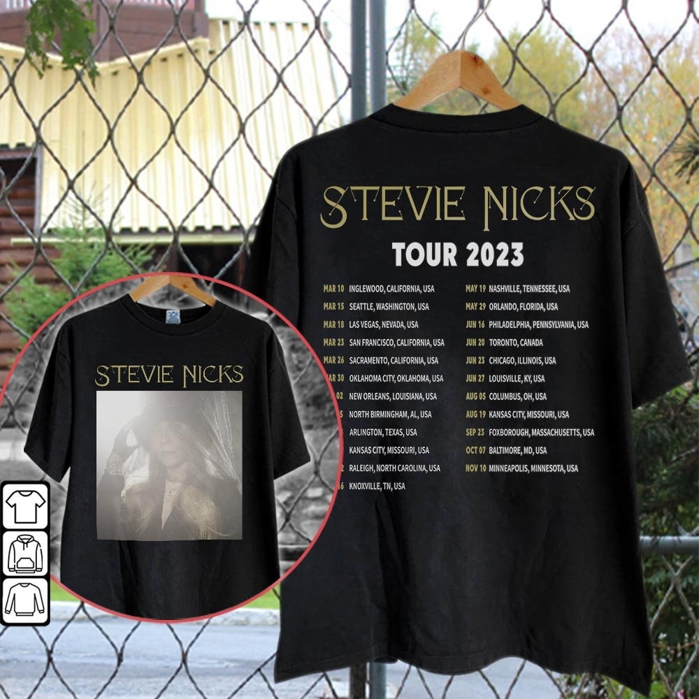 Stevie Nicks Tour 2023 Shirt V1, Fleetwood Mac Band Tour 2023 Double Sides shirt