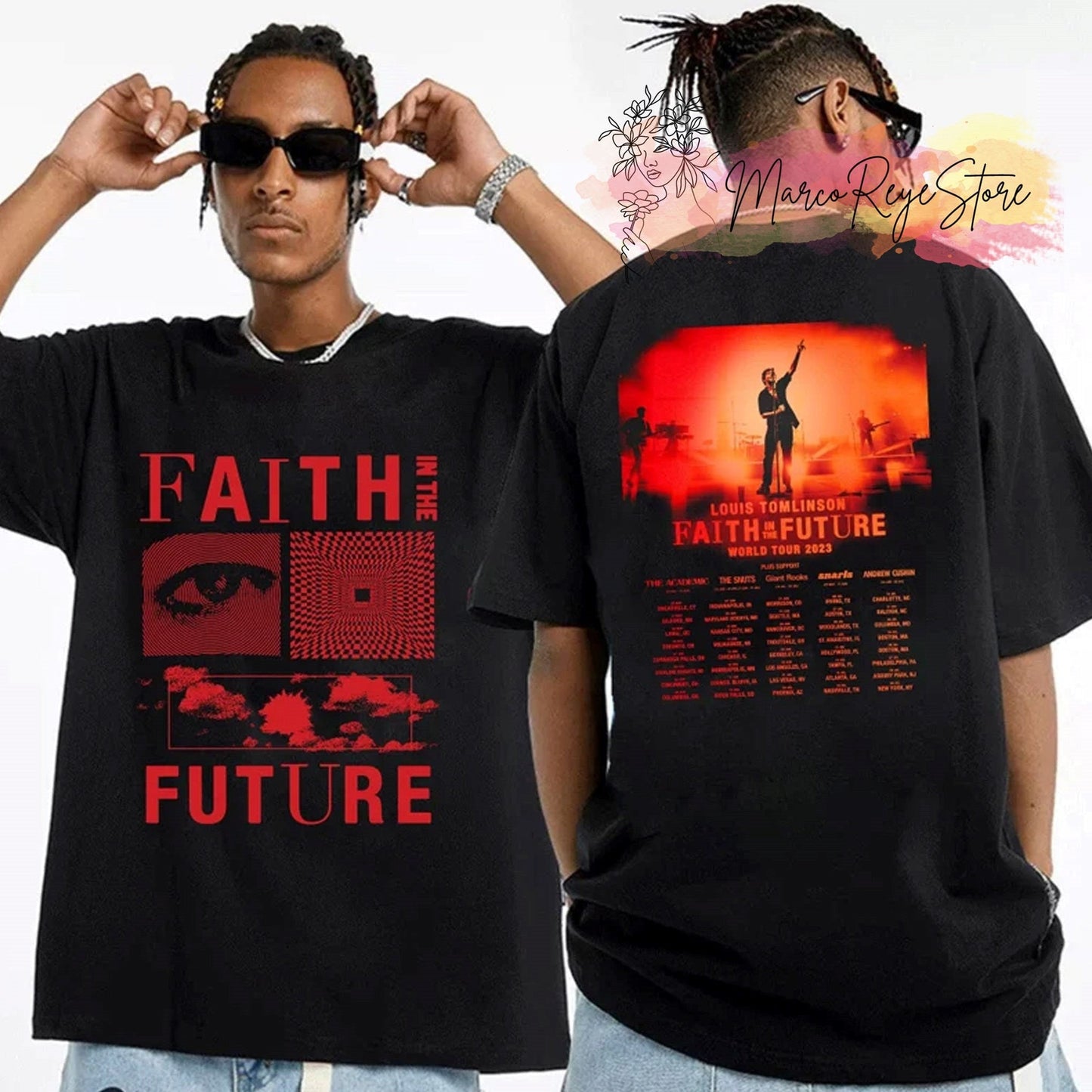 Faith In The Future World Tour 2023 Shirt, Louis Tomlinson World Tour Merch Shirt, North America Louis Tomlinson Shirt