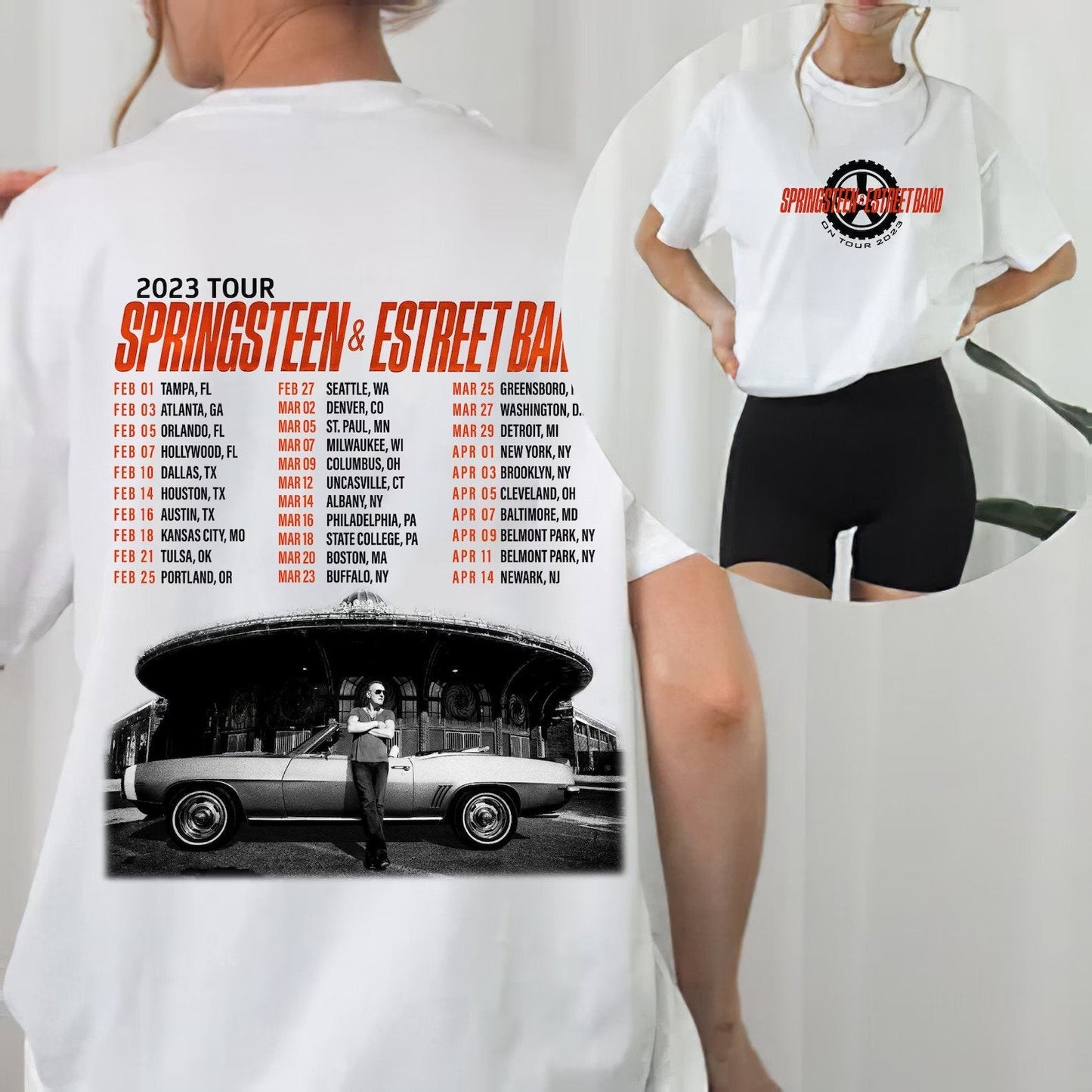 Bruce Springsteen 2023 Tour Shirt, E Street Band Tour, Springsteen Fan Shirt