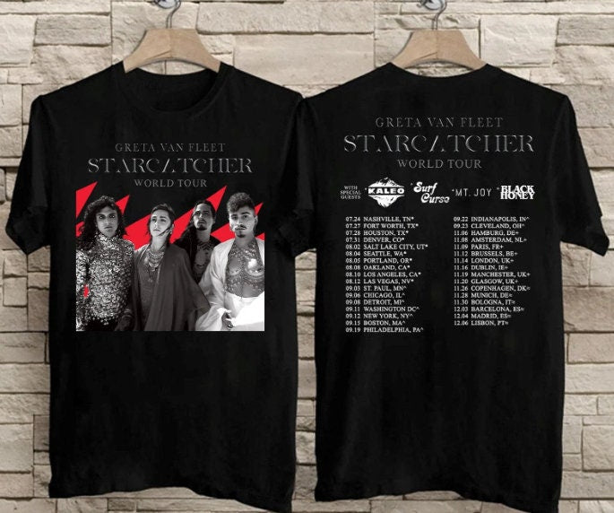 NEW 2023 Greta Van Fleet Starcatcher World Tour T-Shirt, Greta Van Fleet Tour 2023 T-Shirt