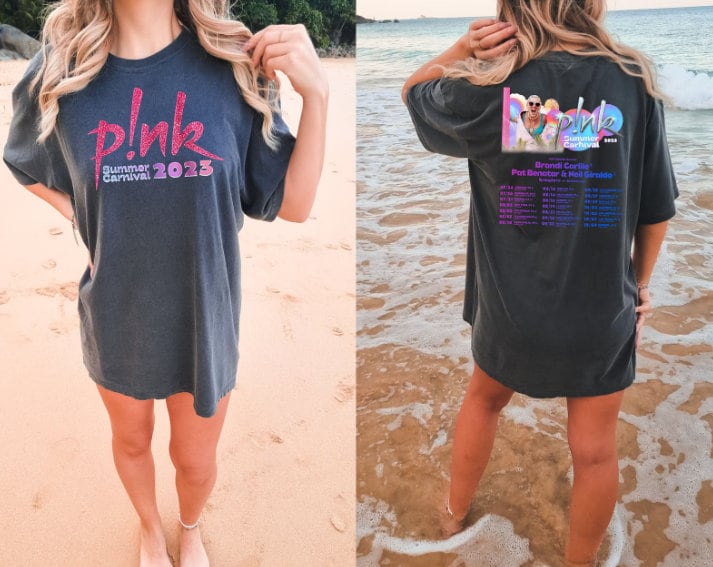 P!nk Pink Singer Summer Carnival 2023 Tour T-Shirt,Trustfall Album Shirt