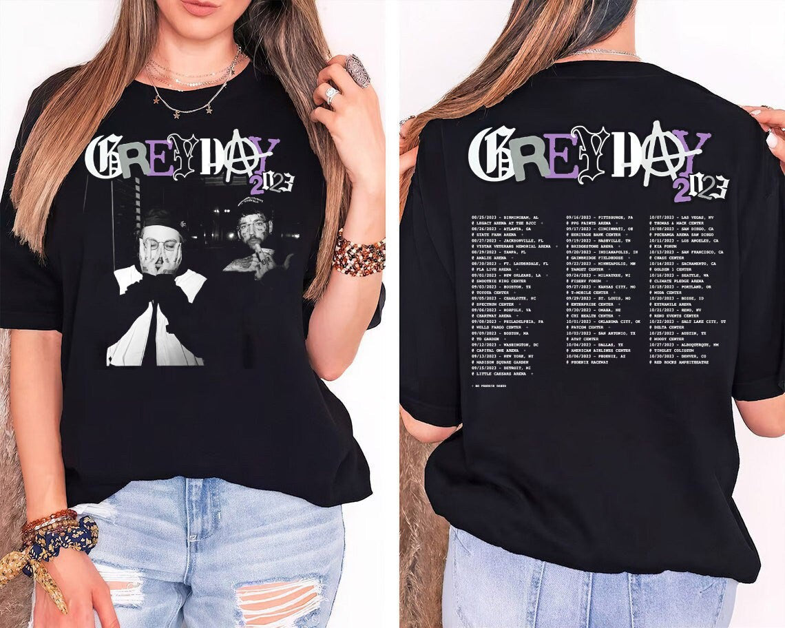 Suicideboy 2023 Tour Double Sided Shirt, Grey Day Tour Shirt