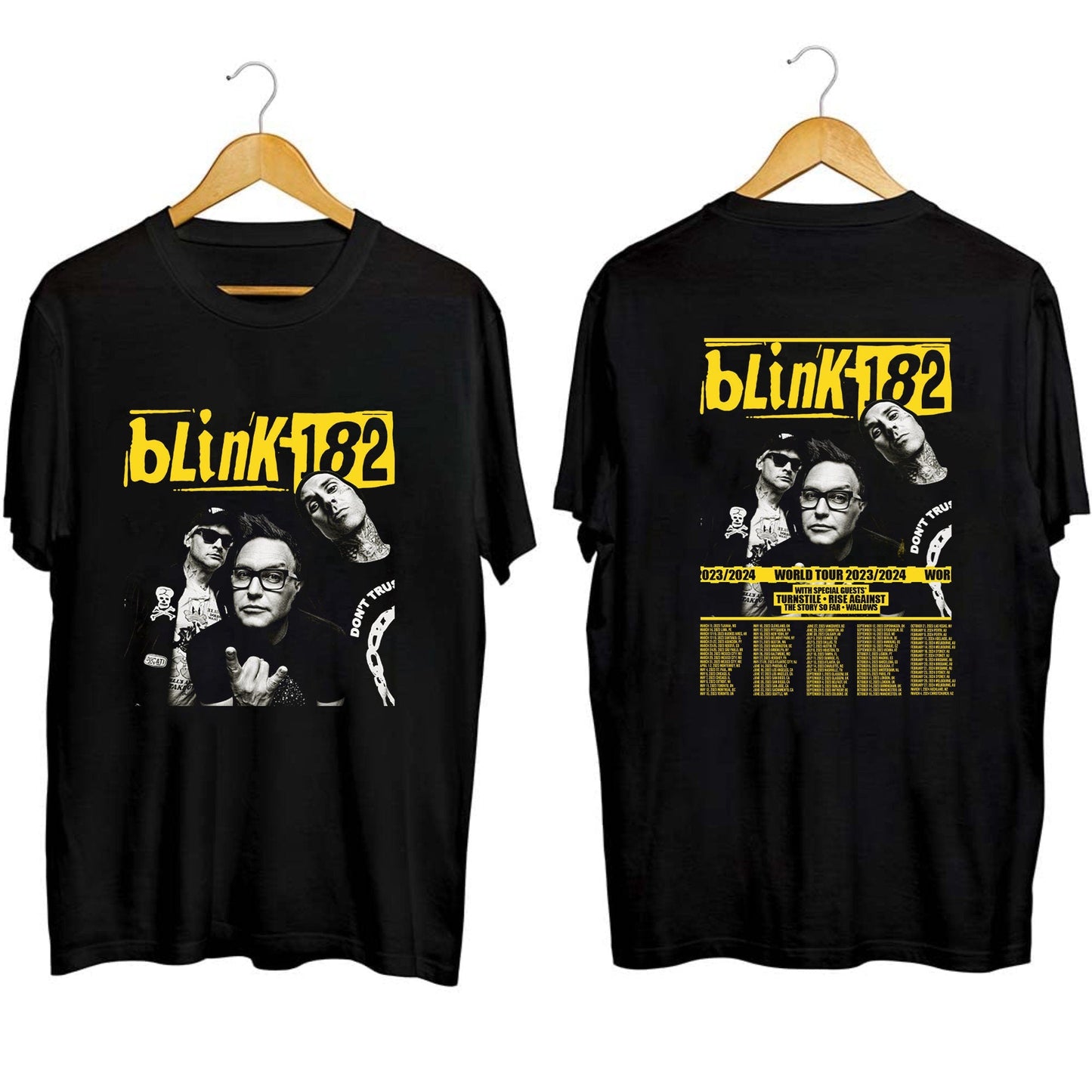 182 World Tour 2023 Shirt, Vintage Blink Shirt