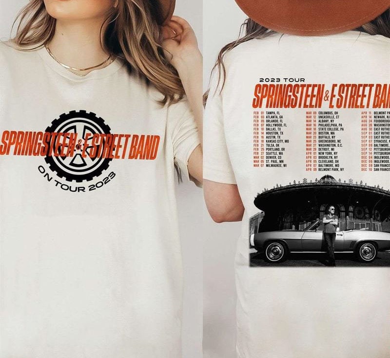 Bruce Springsteen And The E Street Band Tour 2023 T-Shirt , Vintage Bruce Springsteen shirts