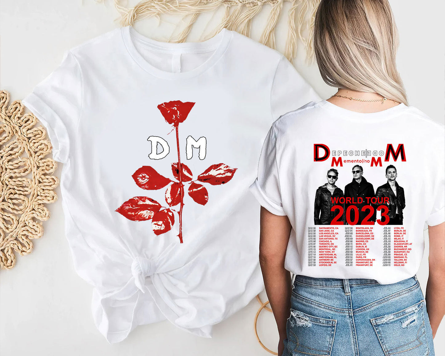 Depeche Mode Tour 2023 TShirt, Memento Mori World Tour Depeche Mode T Shirt