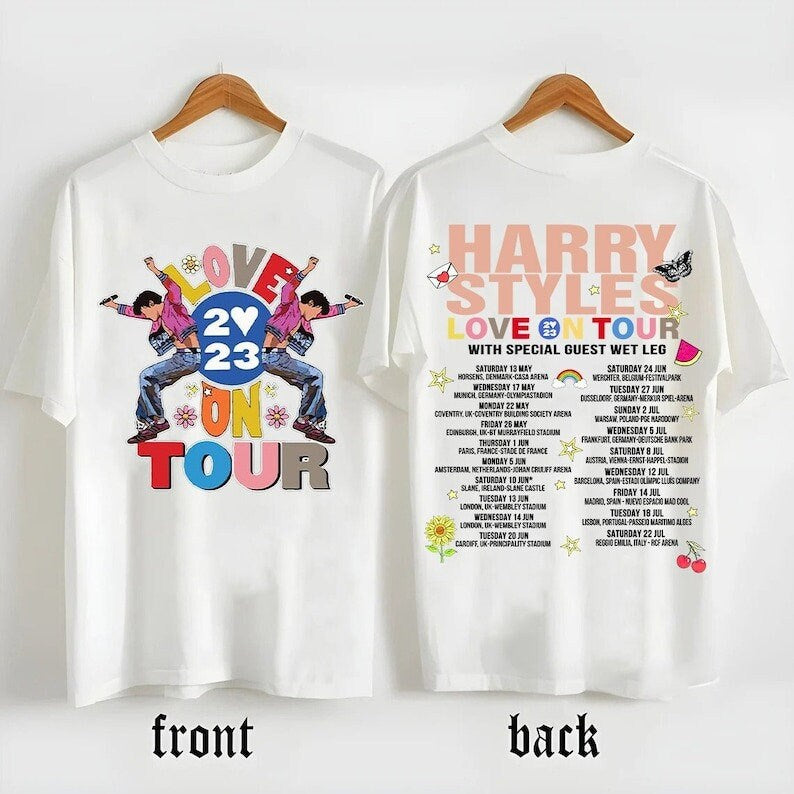Love On Tour 2023 T-Shirt, Har.ry Tour 2023 Shirt, doubled side ts