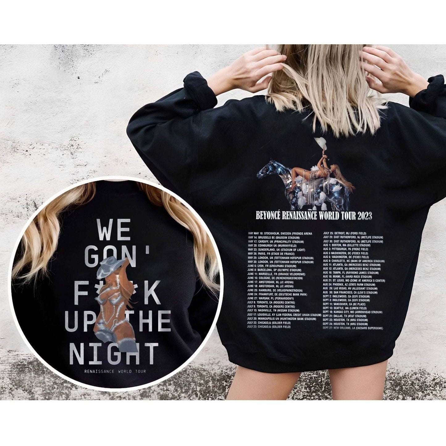 Vintage Beyonce Renaissance World Tour 2023 Renaissance World Tour 2023 T-shirt