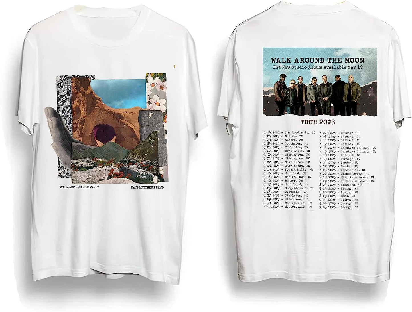 Da%ve Band Walk Announces Around The Mat%thews Double Sided T-Shirts