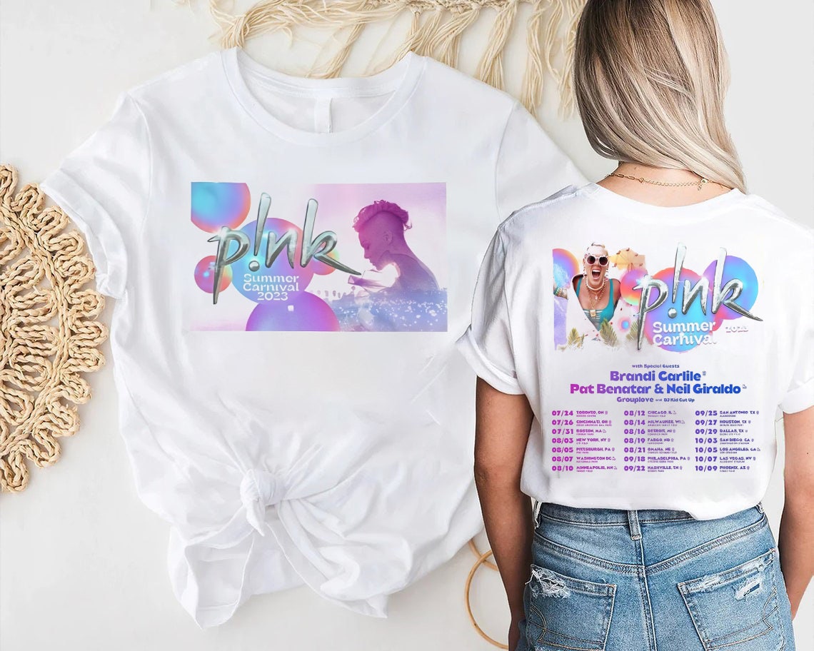 P!nk Summer Carnival Tour 2023 TShirt, Trustfall Album Shirt, Music Tour 2023 Unisex Shirt