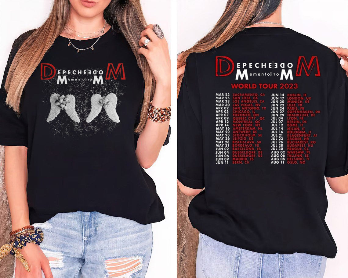 Depeche Mode Memento Mori TShirt, 2023 Music Tour Shirt, Fan Gift Merch 2023