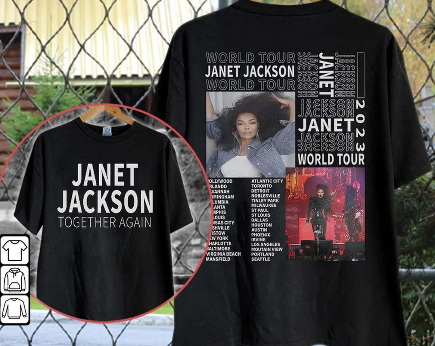 Vintage Janet Jackson Together Again Tour 2023 Shirt