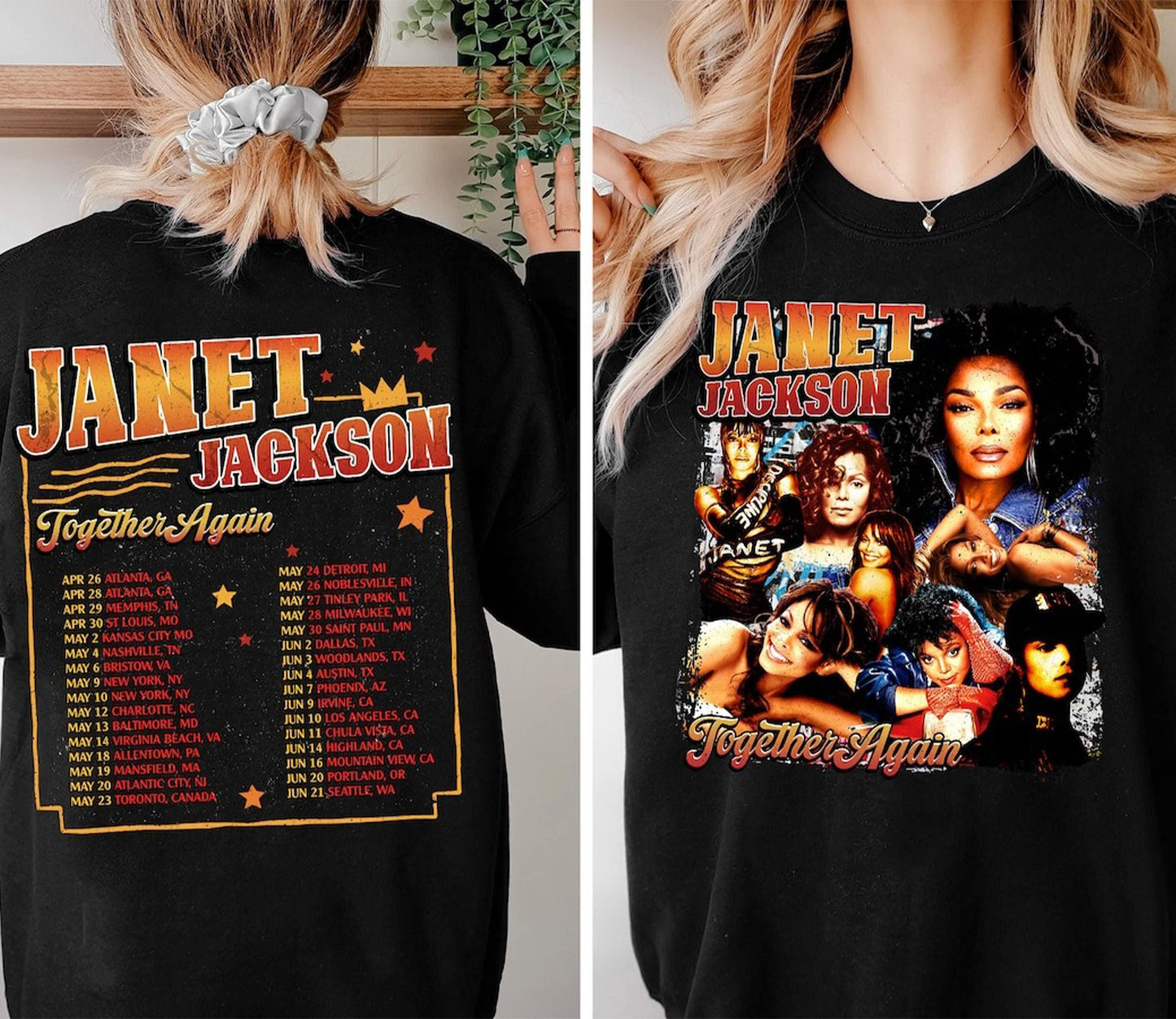 Janet Jackson 90's Tshirt, Janet Jackson Together Again Tour 2023 Shirt