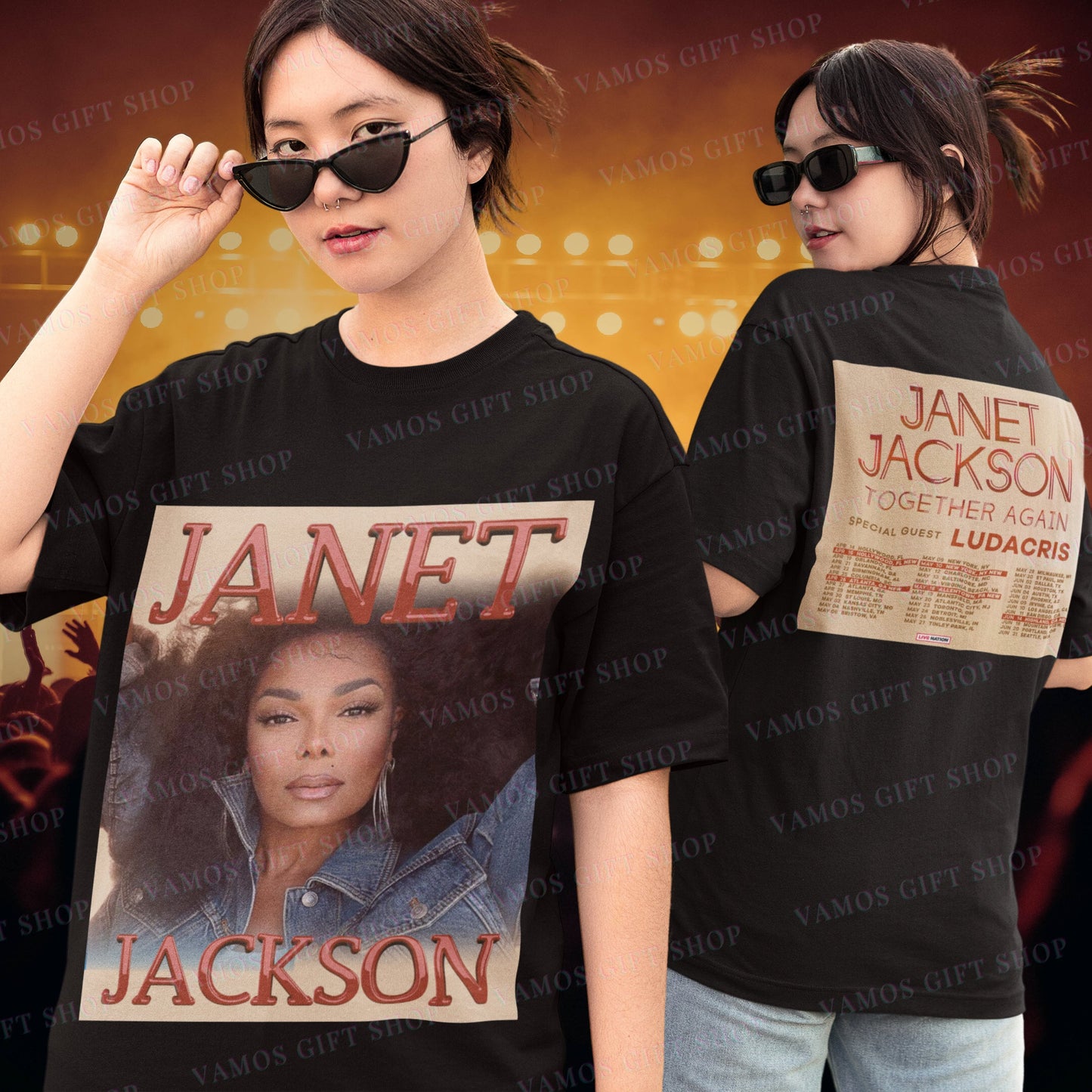 Janet Jackson Shirt, Together Again Tour 2023 Shirt, Janet Jackson Merch Vintage Shirt