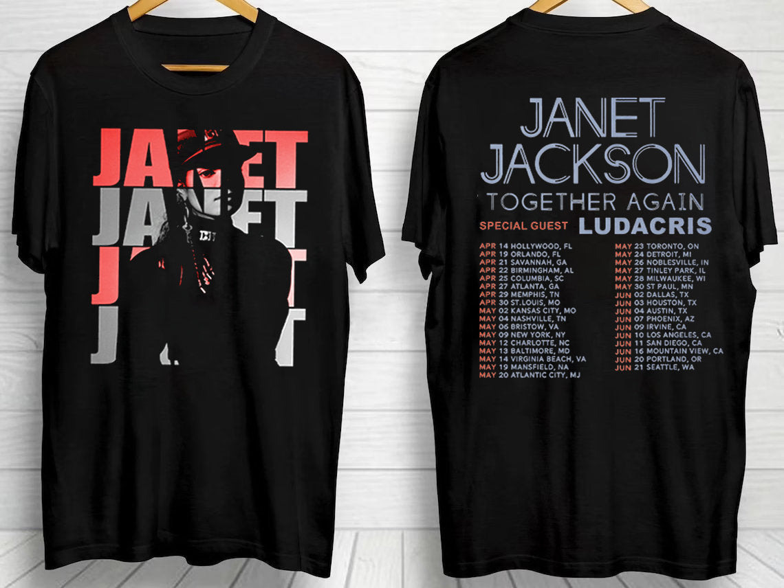 Janet Jackson 2023 Tour T Shirt, Janet Jackson Shirt, Janet Jackson Shirt