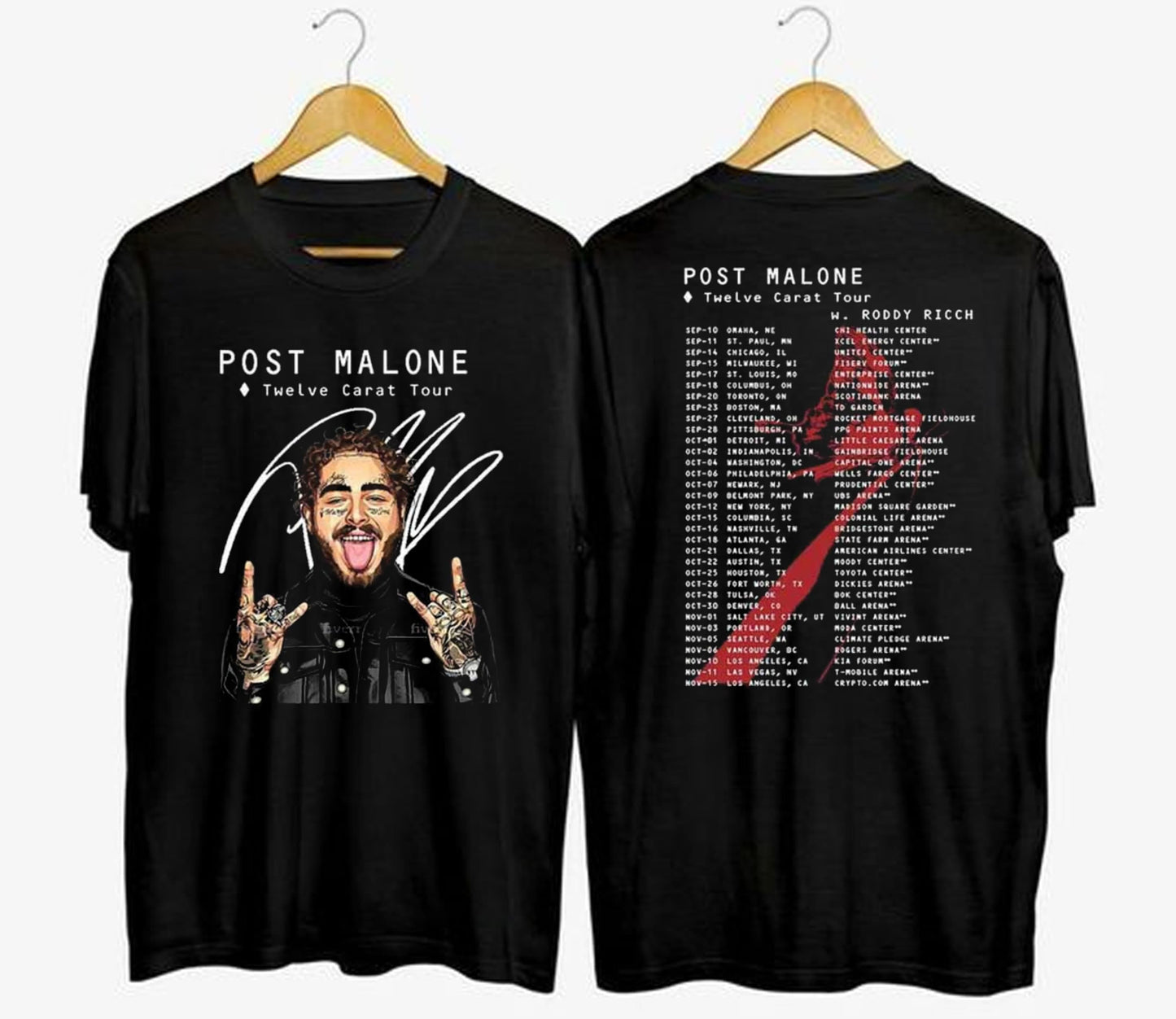 Post Malone 2023 Tour T-Shirt,Rapper Post Malone Concert Shirt