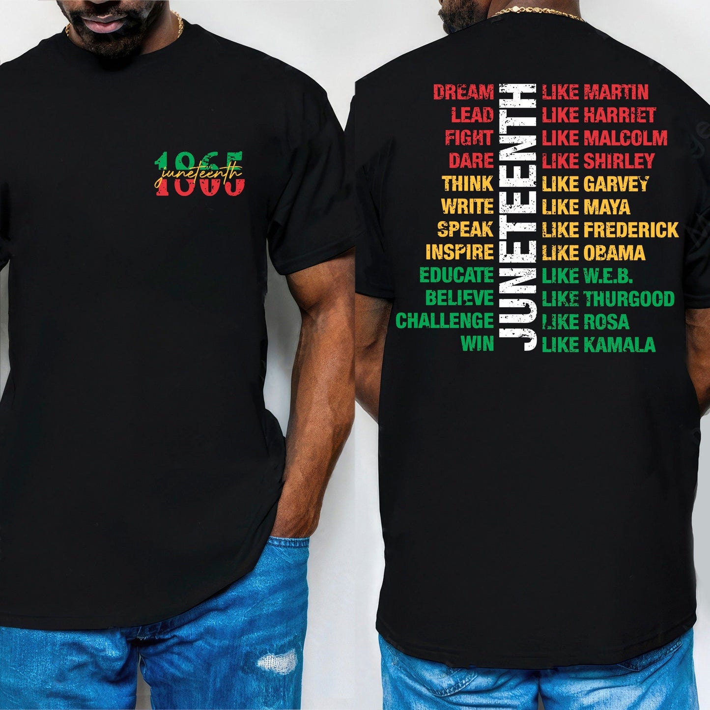 Juneteenth Shirt, Dream Like Martin T-Shirt, Fight Like Malcolm Shirt