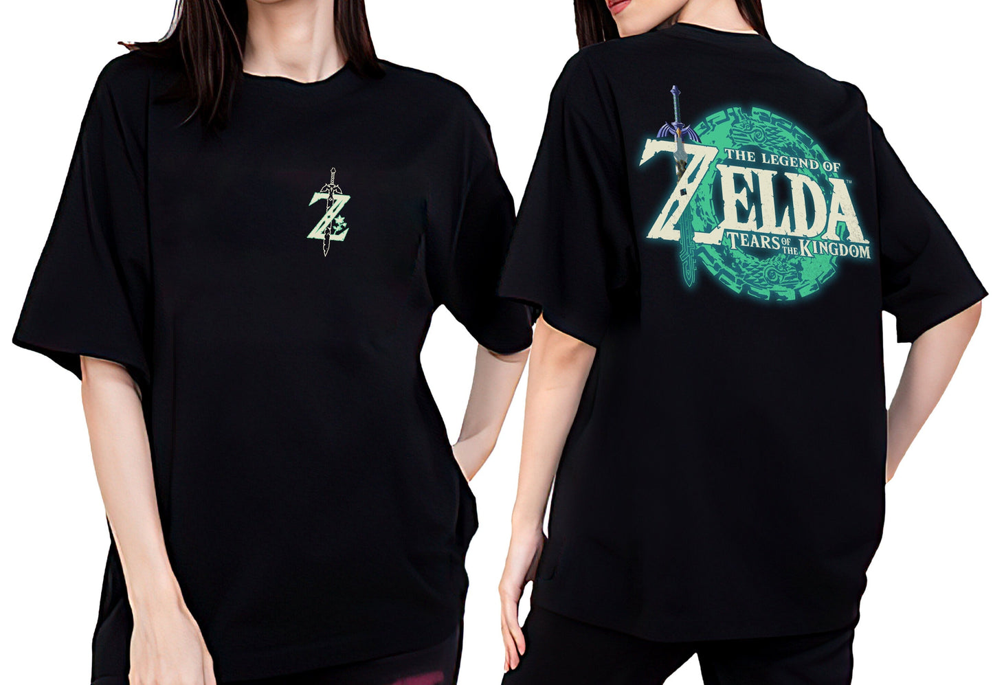 2 side Zel.da Shirt, Tears of the Kingdom, TotK Shirt