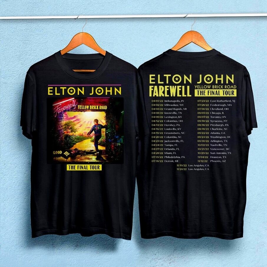 Elton John Farewell Tour Shirt, Yellow Brick Road The Final Tour Shirt, Elton John Shirt