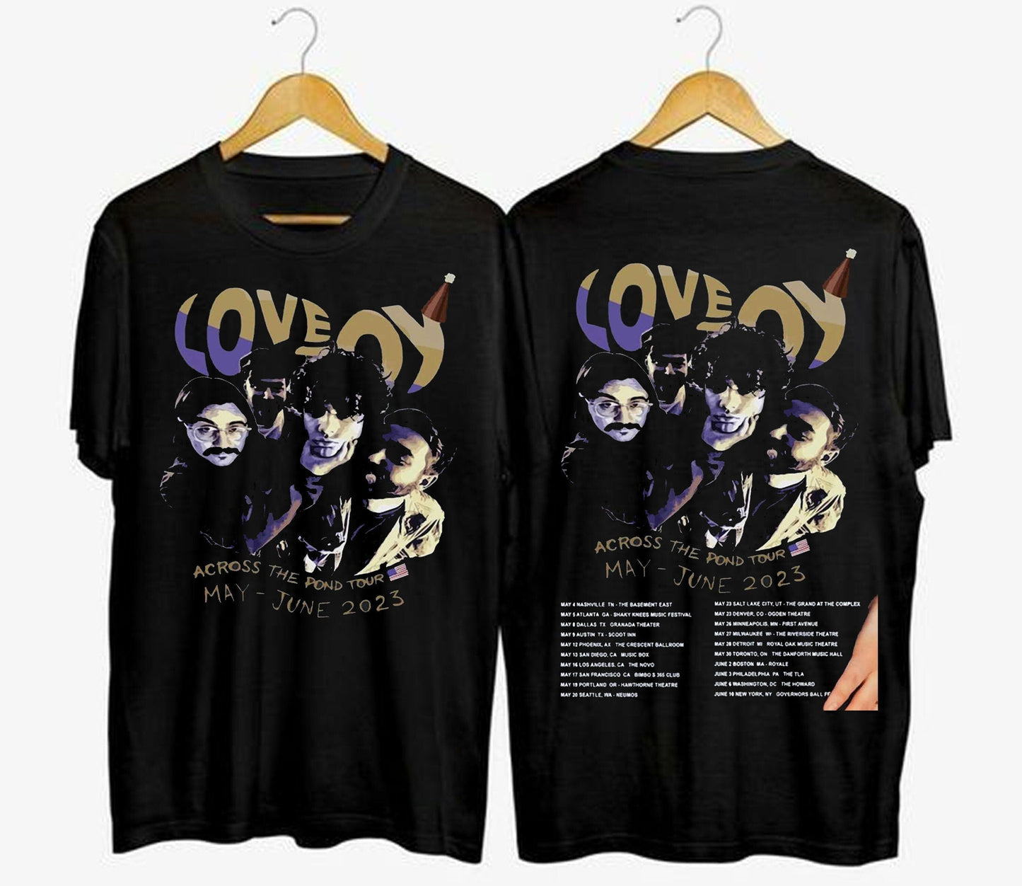 Across The Pond Tour 2023 Shirt, Lovejoy Concert 2023 Shirt, Country Music T-Shirt 2023, Music World Tour T-Shirt