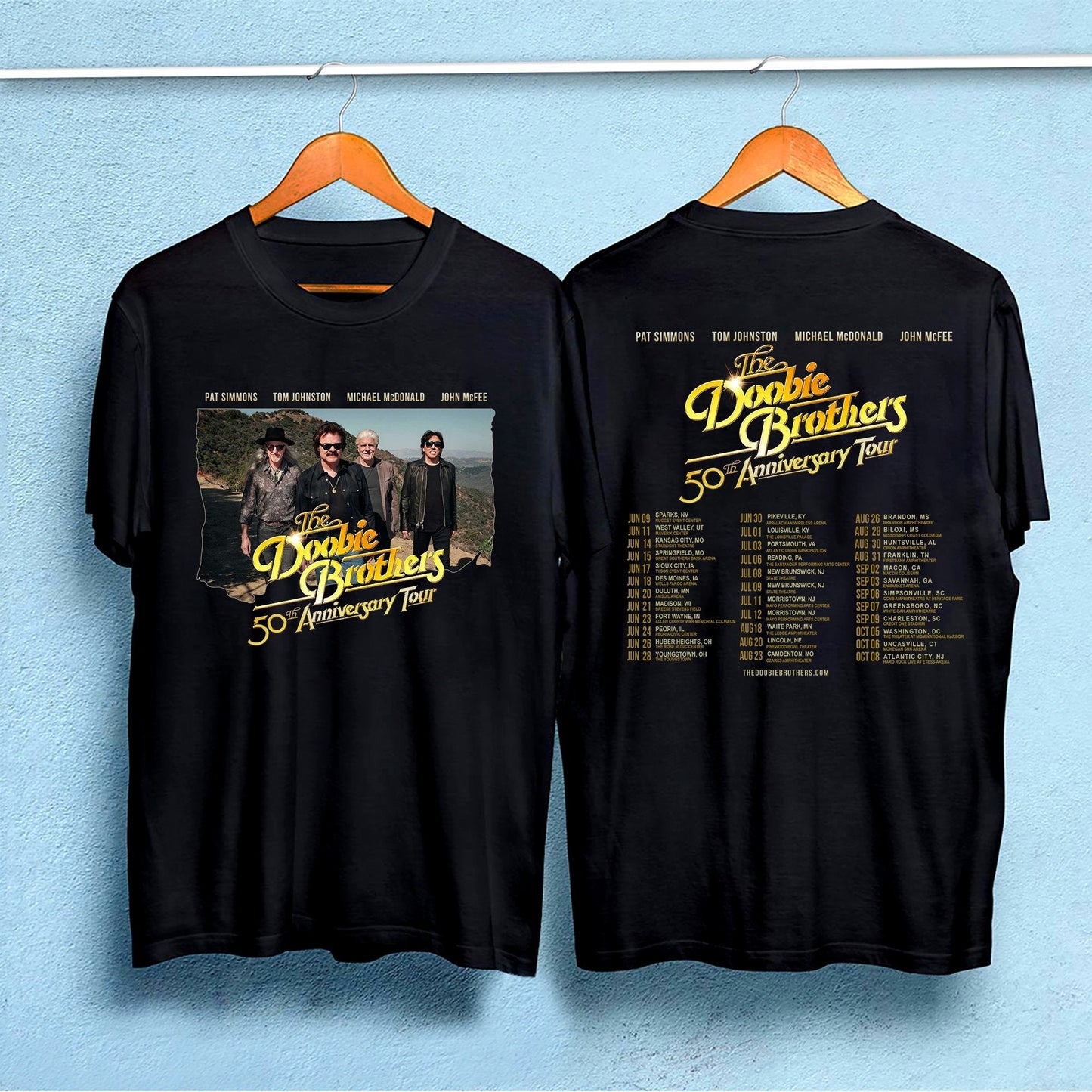 The Doobie Brothers 2023 Tour Shirt, The Doobie Brothers 50th Anniversary Tour Shirt